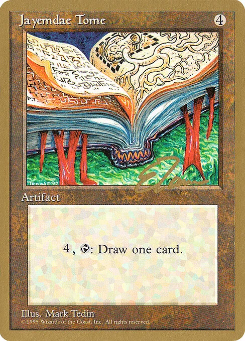 Jayemdae Tome, carta Magic di tipo Artifact — Book illustrata da Mark Tedin