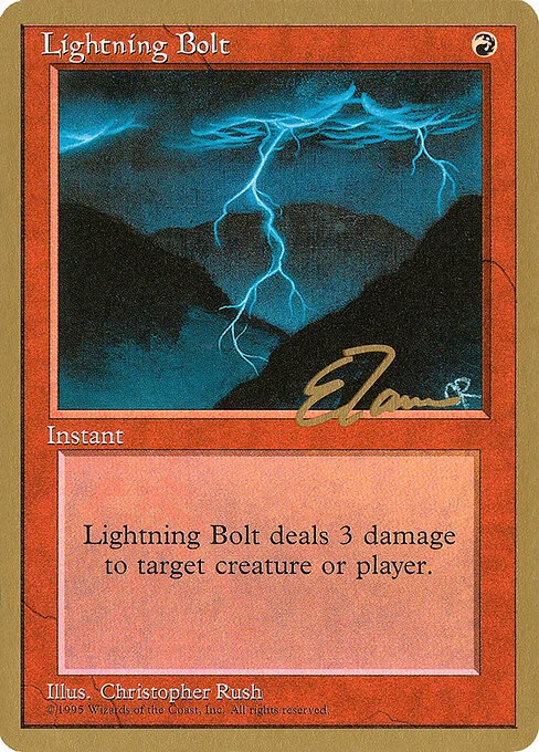 Lightning Bolt, carta Magic di tipo Instant illustrata da Christopher Rush