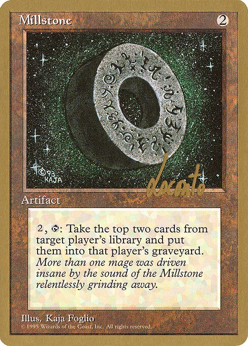 Millstone, carta Magic di tipo Artifact illustrata da Kaja Foglio
