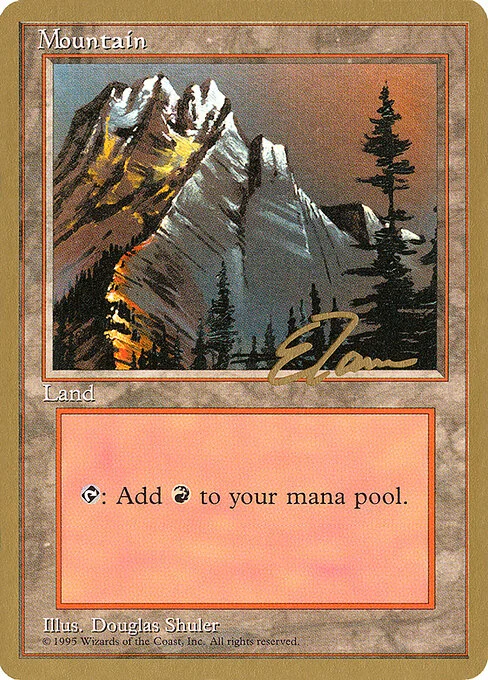 Mountain, carta Magic di tipo Basic Land — Mountain illustrata da Douglas Shuler