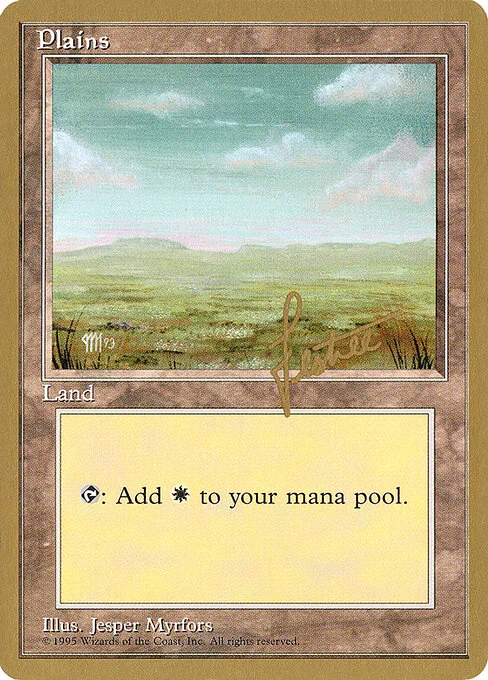 Plains, carta Magic di tipo Basic Land — Plains illustrata da Jesper Myrfors