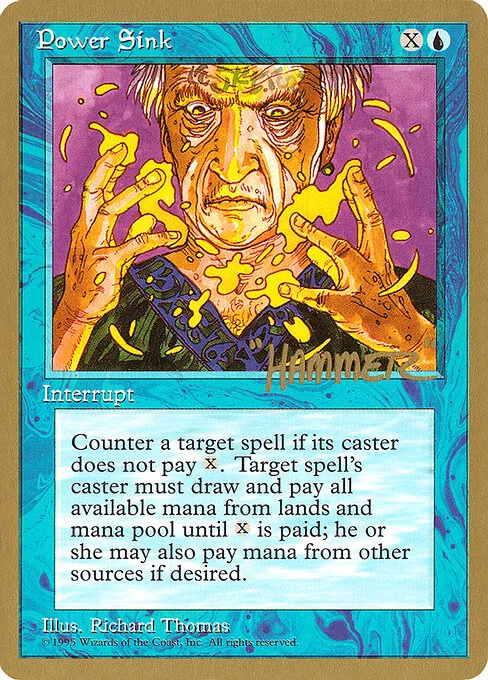 Power Sink, carta Magic di tipo Instant illustrata da Richard Thomas