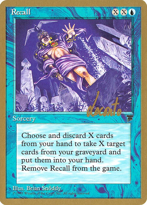 Recall, carta Magic di tipo Sorcery illustrata da Brian Snõddy