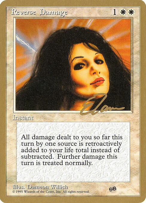 Reverse Damage, carta Magic di tipo Instant illustrata da Dameon Willich