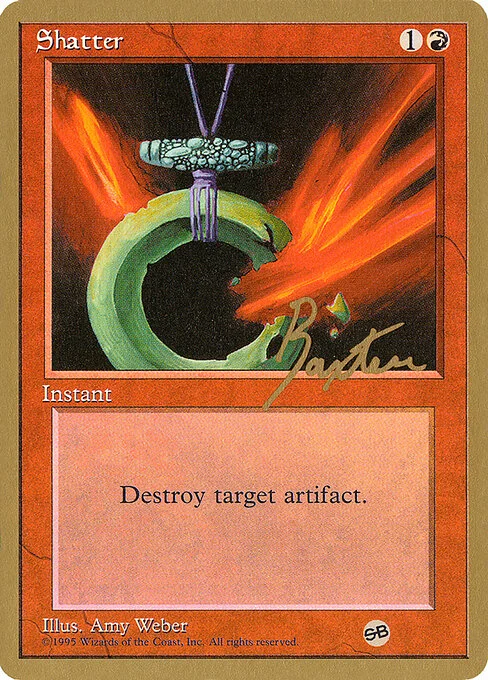 Shatter, carta Magic di tipo Instant illustrata da Amy Weber