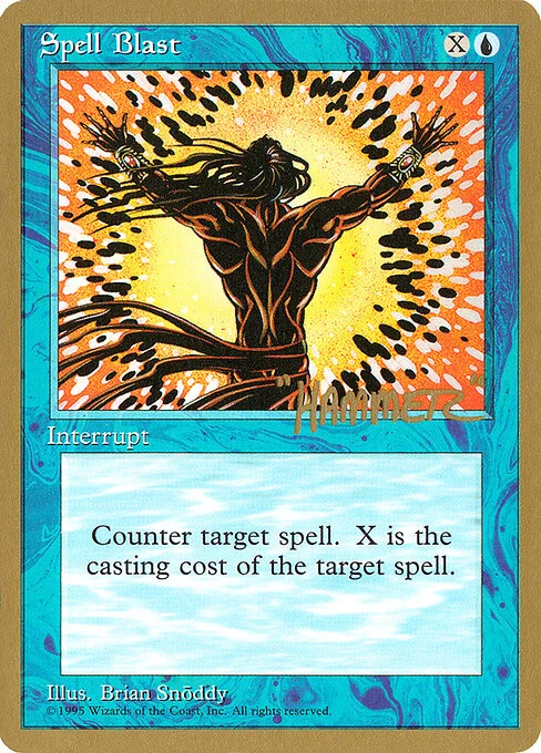 Spell Blast, carta Magic di tipo Instant illustrata da Brian Snõddy