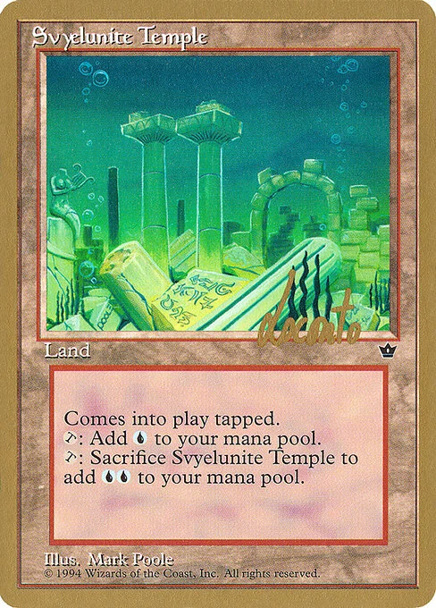 Svyelunite Temple, carta Magic di tipo Land illustrata da Mark Poole
