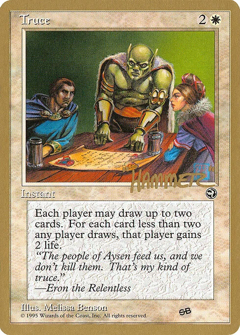 Truce, carta Magic di tipo Instant illustrata da Melissa A. Benson