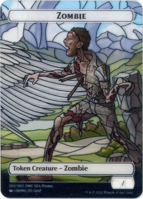 Zombie, carta Magic di tipo Token Creature — Zombie illustrata da Chong Fei Giap