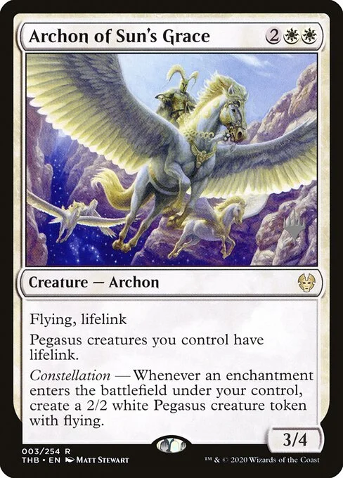 Archon of Sun's Grace, carta Magic di tipo Creature — Archon illustrata da Matt Stewart