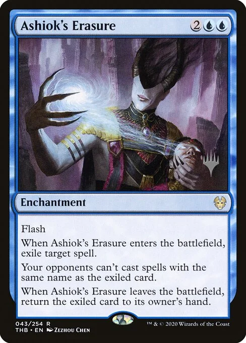 Ashiok's Erasure, carta Magic di tipo Enchantment illustrata da Zezhou Chen