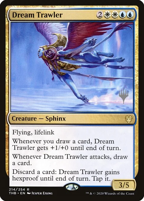 Dream Trawler, carta Magic di tipo Creature — Sphinx illustrata da Jesper Ejsing