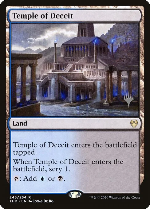 Temple of Deceit, carta Magic di tipo Land illustrata da Jonas De Ro