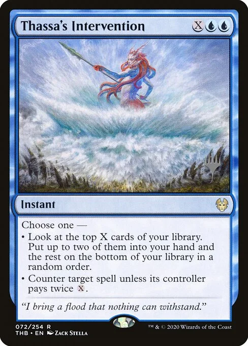 Thassa's Intervention, carta Magic di tipo Instant illustrata da Zack Stella
