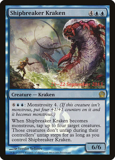 Shipbreaker Kraken, carta Magic di tipo Creature — Kraken illustrata da Svetlin Velinov