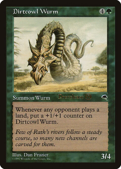 Dirtcowl Wurm, carta Magic di tipo Creature — Wurm illustrata da Dan Frazier