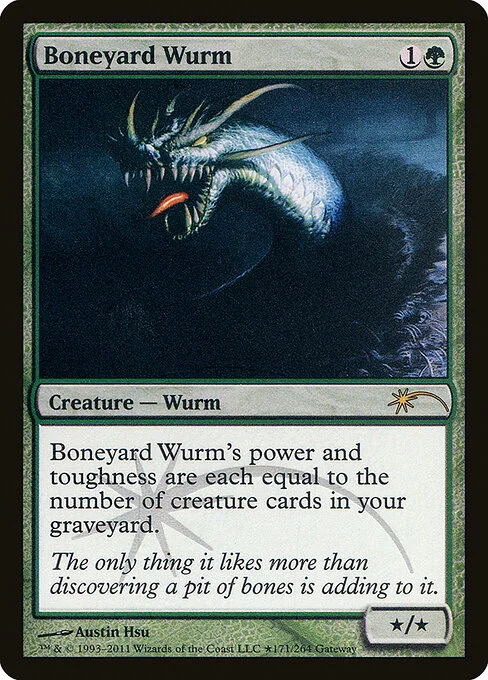 Boneyard Wurm, carta Magic di tipo Creature — Wurm illustrata da Austin Hsu