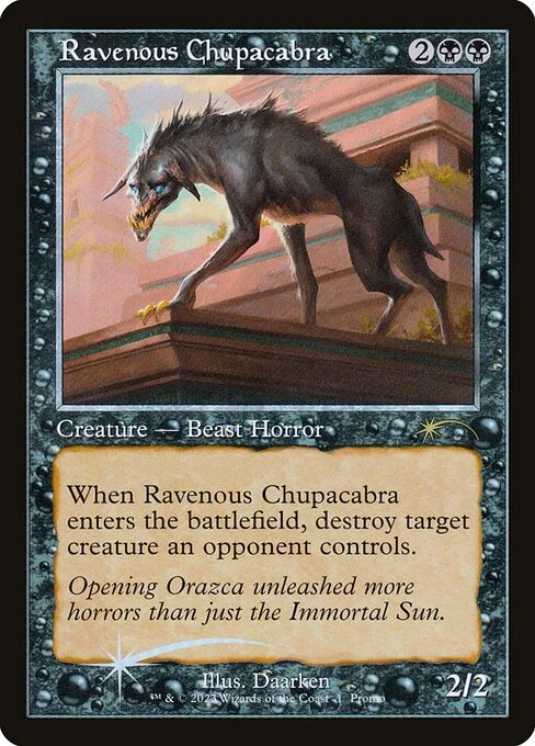 Ravenous Chupacabra, carta Magic di tipo Creature — Beast Horror illustrata da Daarken