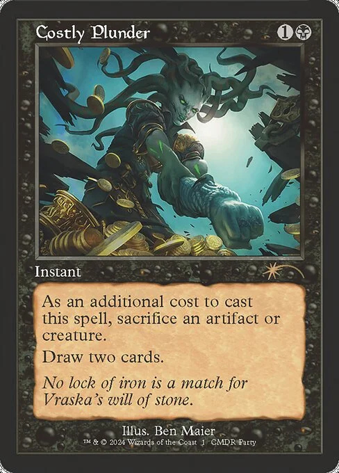 Costly Plunder, carta Magic di tipo Instant illustrata da Ben Maier
