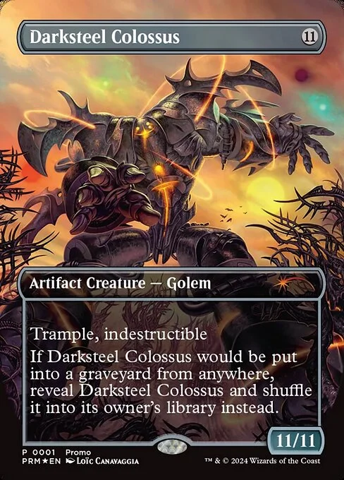 Darksteel Colossus, carta Magic di tipo Artifact Creature — Golem illustrata da Loïc Canavaggia