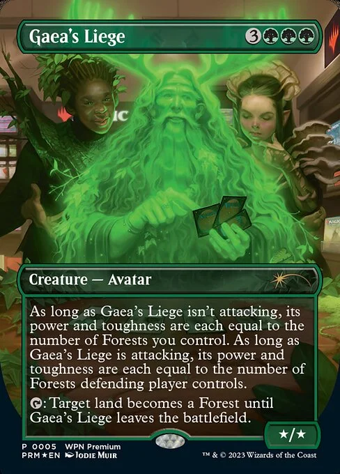 Gaea's Liege, carta Magic di tipo Creature — Avatar illustrata da Jodie Muir