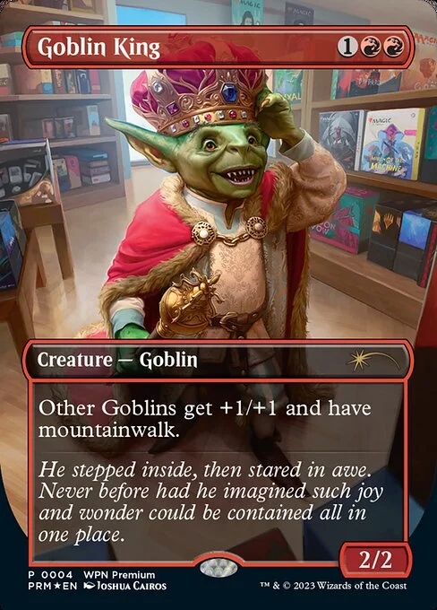 Goblin King, carta Magic di tipo Creature — Goblin illustrata da Joshua Cairos
