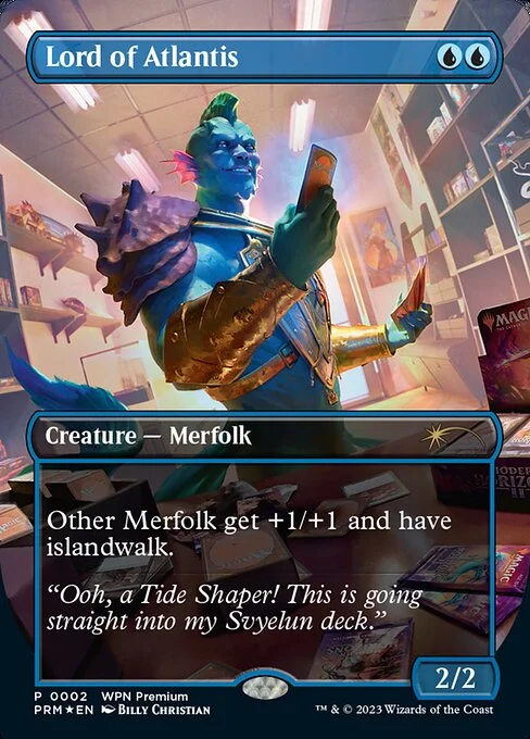 Lord of Atlantis, carta Magic di tipo Creature — Merfolk illustrata da Billy Christian