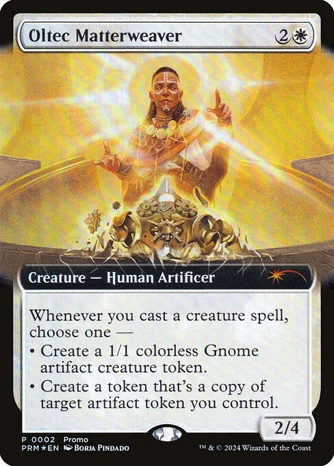 Oltec Matterweaver, carta Magic di tipo Creature — Human Artificer illustrata da Borja Pindado