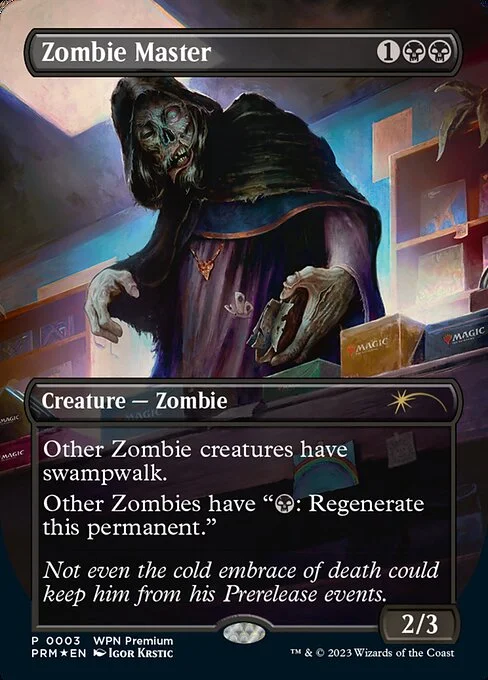 Zombie Master, carta Magic di tipo Creature — Zombie illustrata da Igor Krstic