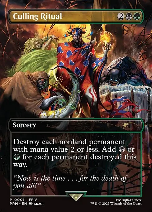 Culling Ritual, carta Magic di tipo Sorcery illustrata da AKAGI