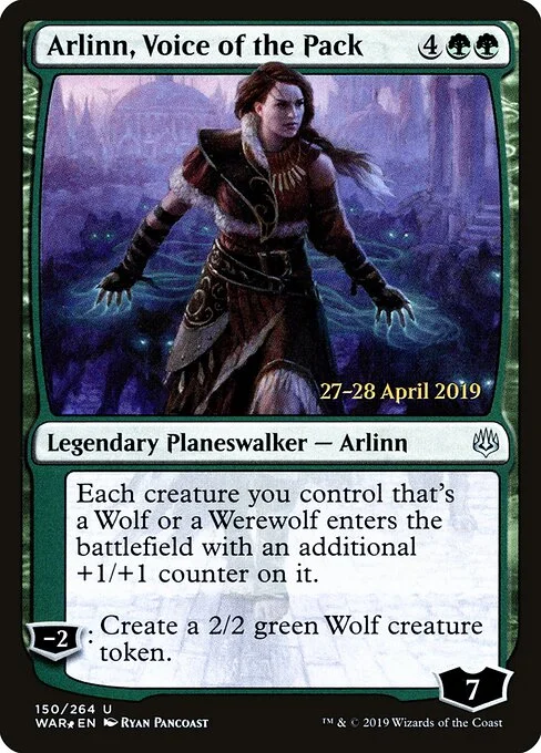 Arlinn, Voice of the Pack, carta Magic di tipo Legendary Planeswalker — Arlinn illustrata da Ryan Pancoast