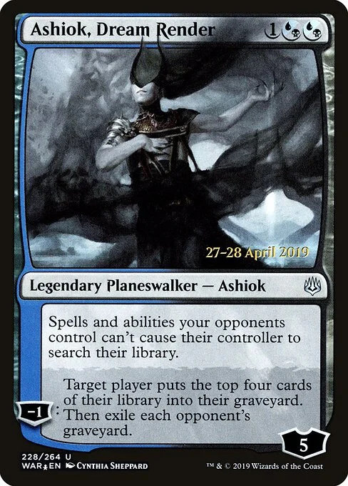 Ashiok, Dream Render, carta Magic di tipo Legendary Planeswalker — Ashiok illustrata da Cynthia Sheppard
