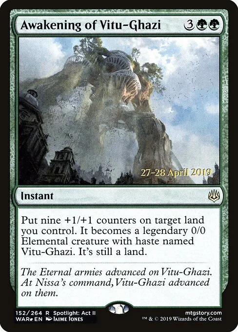 Awakening of Vitu-Ghazi, carta Magic di tipo Instant illustrata da Jaime Jones