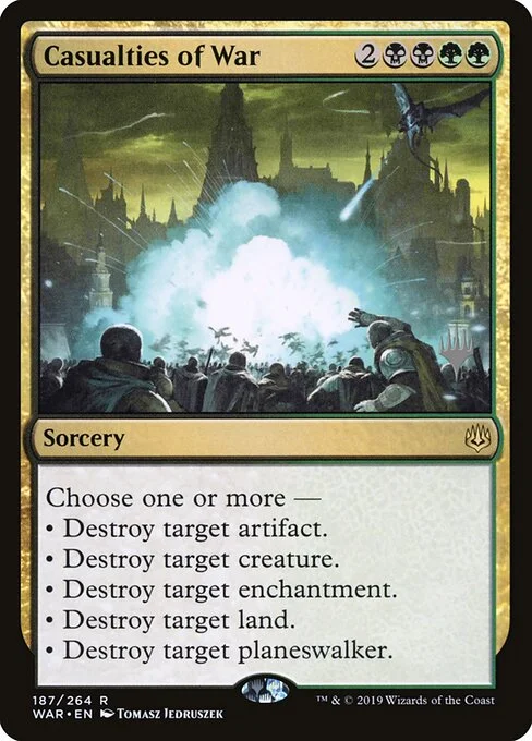 Casualties of War, carta Magic di tipo Sorcery illustrata da Tomasz Jedruszek
