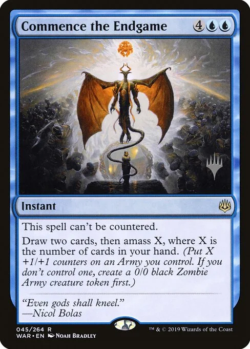 Commence the Endgame, carta Magic di tipo Instant illustrata da Noah Bradley