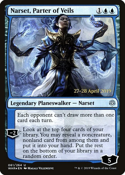 Narset, Parter of Veils, carta Magic di tipo Legendary Planeswalker — Narset illustrata da Magali Villeneuve