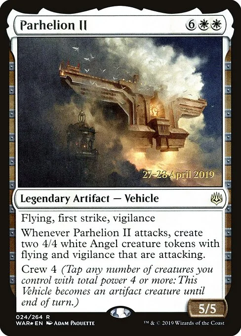 Parhelion II, carta Magic di tipo Legendary Artifact — Vehicle illustrata da Adam Paquette