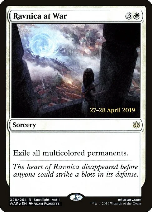 Ravnica at War, carta Magic di tipo Sorcery illustrata da Adam Paquette