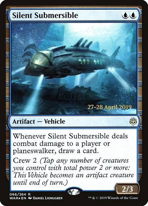 Silent Submersible, carta Magic di tipo Artifact — Vehicle illustrata da Daniel Ljunggren