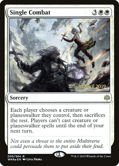 Single Combat, carta Magic di tipo Sorcery illustrata da Livia Prima