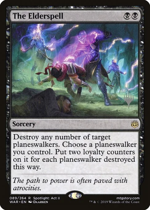 The Elderspell, carta Magic di tipo Sorcery illustrata da Daarken