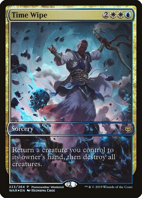 Time Wipe, carta Magic di tipo Sorcery illustrata da Heonhwa