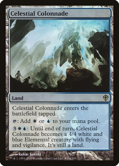 Celestial Colonnade, carta Magic di tipo Land illustrata da Kekai Kotaki