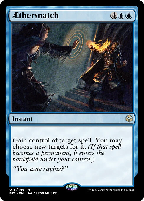 Aethersnatch, carta Magic di tipo Instant illustrata da Aaron Miller