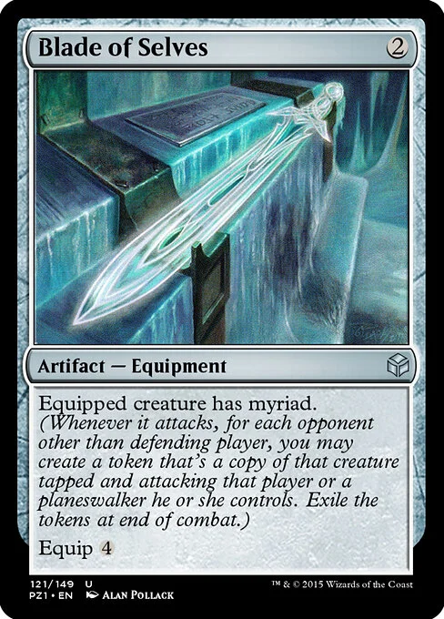Blade of Selves, carta Magic di tipo Artifact — Equipment illustrata da Alan Pollack