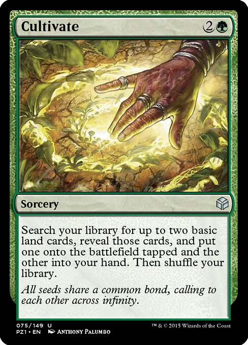 Cultivate, carta Magic di tipo Sorcery illustrata da Anthony Palumbo