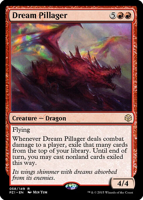 Dream Pillager, carta Magic di tipo Creature — Dragon illustrata da Min Yum