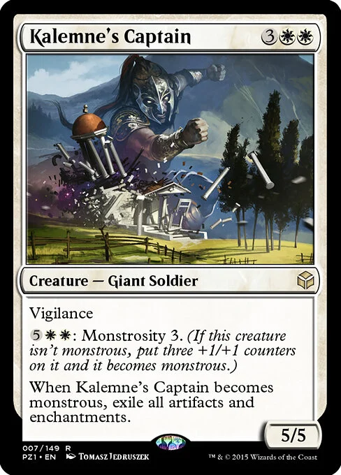 Kalemne's Captain, carta Magic di tipo Creature — Giant Soldier illustrata da Tomasz Jedruszek
