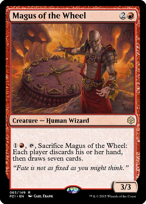 Magus of the Wheel, carta Magic di tipo Creature — Human Wizard illustrata da Carl Frank