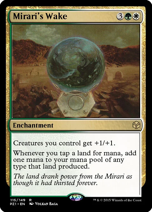 Mirari's Wake, carta Magic di tipo Enchantment illustrata da Volkan Baǵa